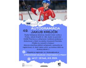 Autogramiáda Jakuba Krejčíka na zámku v Roztokách
